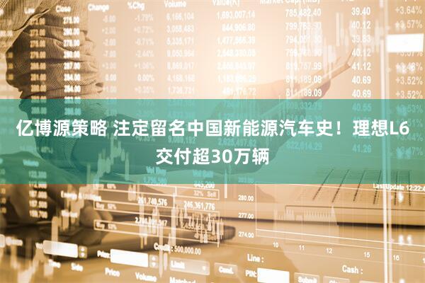 亿博源策略 注定留名中国新能源汽车史！理想L6交付超30万辆